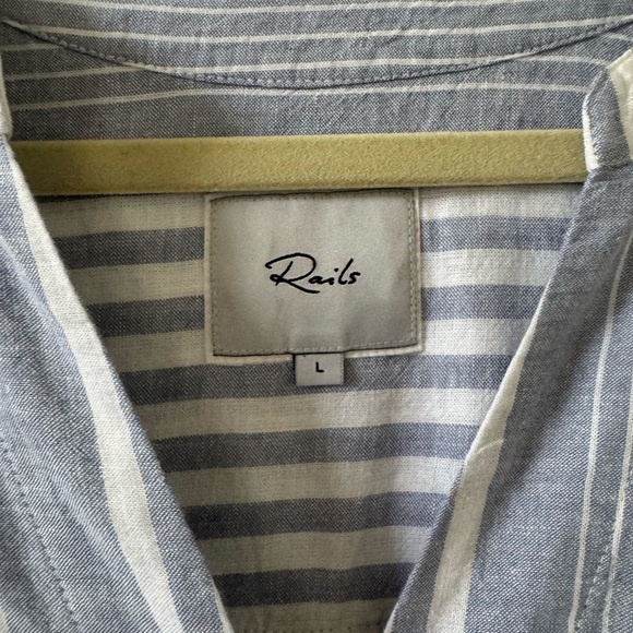 Rails Suri Dress- Color: Blue Dusk Stripe Size L - Picture 11 of 16